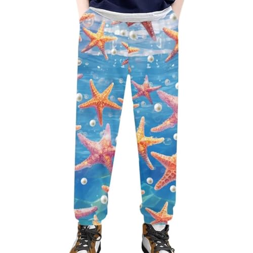 Pinupub Lightweight Sweatpants for Boys Girls Elastic Waist Stretch Soft Casual Sports Jogger Pants