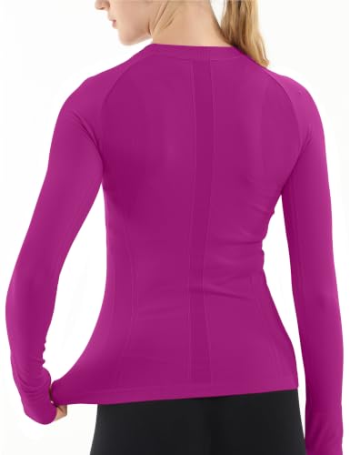 Image of MathCat Seamless Long Sleeve Workout Tops for Women