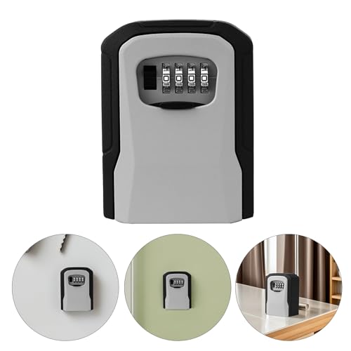 Caja de seguridad para llaves de pared exterior con combinación de 4 dígitos 8