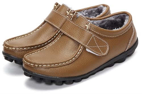 Women's Loafer Shoes Casual Leather Flat Shoes for Women Ladies Tassel Moccasins Shoes