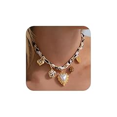 Vintage Leopard Heart Charm