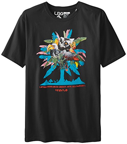 LRG Men's Big-Tall All Natural T-Shirt, Black, 4X-Large