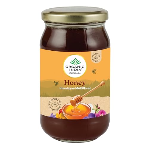 Image of A TATA Product - Organic India Himalayan Multi Floral Honey - 500g | Raw & Unprocessed | Natural & Organic | Sourced from Shivalik Range | Rich in Nutrients & Antioxidants