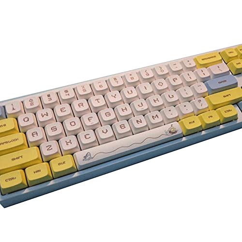 Sublimation Filco PBT Keycaps Cherry Mx Switch Mechanical Gaming Keyboard NP Profile Yellow Blue White DIY Replacement Key Cap