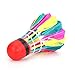 VGEBY 11Pcs Badminton Shuttlecocks, Badminton Balls Badminton Birdies Colorful Shuttlecocks Rainbow Ball Badminton for Sports Training Activities Rainbow Birdies Rainbow