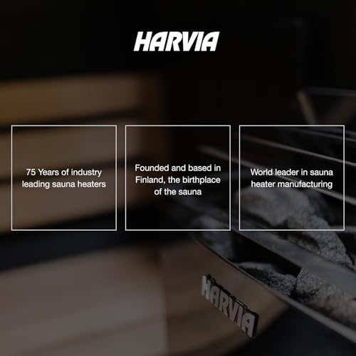 Image of Harvia KIP Wall Mount Electric Sauna, 220V-240V, 6kW, Digital Controls