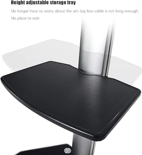 Support TV universel au sol et chariot mobile réglable pour écran