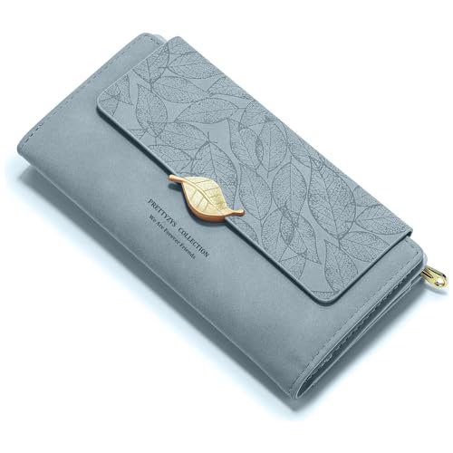 Listado de Carteras para Mujer , tabla con los diez mejores. 41 Cartera de piel de mujer moderna,Cartera Grande, Delgada y Larga con Ventana para identificación, Cartera Elegante de Estilo Informal para Dinero en Efectivo, Monedas, Tarjetas...