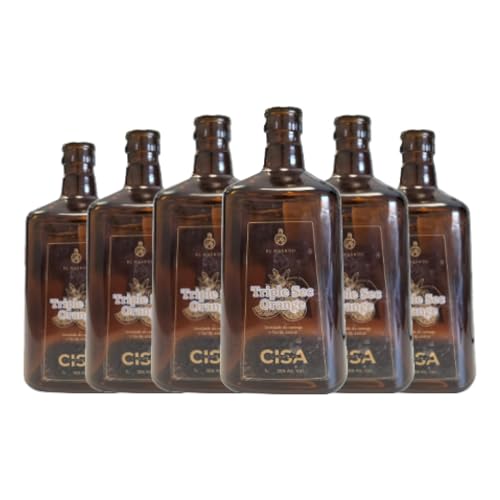 Licores Cisa Triple Orange Seco Catalunya 1 L (Caja de 6 Botellas de 1 L)