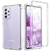 Produktbild SURITCH für Samsung Galaxy A52 A52s Hülle Schutzhülle 360 Stoßfest Durchsichtige Front Und Rückenschutz Handyhülle Transparent TPU Bumper Eingebautem Displayschutz für Samsung A52 A52s 5G/4G (Klar)