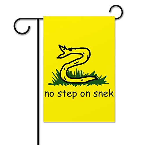 No Step On Snek Welcome Garden Flag 12x18 Double Sided Yard Flags Farmhouse Decor Small