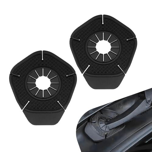 winterrock 2PCS Car Wiper Arm Hole Protection Pads, Soft Silicone Car Wiper Pivot Guard, Anti-Leaf Dust-Proof Auto Windshield Wipers Arm Hole Protector Cover, Universal for Vehicle Truck SUV (Black)
