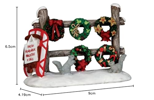 Lemax Christmas Village Christmas Wreaths 4 Sale - 54942, Multicolor - Image 2