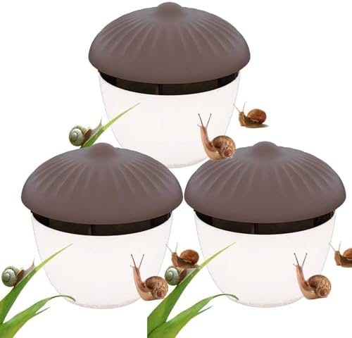 Beer Slug Snail Traps,Garden Snail Slug Trapping Box,Reusable Pla...