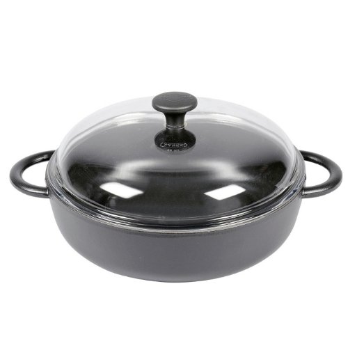 Preisvergleich Produktbild KÜCHENPROFI Bratpfanne Bauernpfanne mit Glasdeckel La Cuisine 28cm (Größe: 28 cm, Inhalt: 3,25 l)