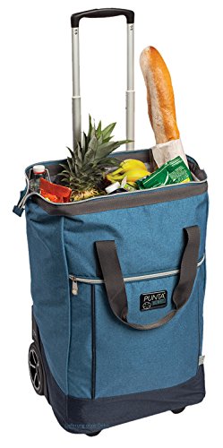 Punta Big Wheel Einkaufsroller Einkaufswagen Shopping Trolley Einkaufstrolley Trolly 10303 + Thermotasche (Two Tone BLAU 4600) – Bild 6