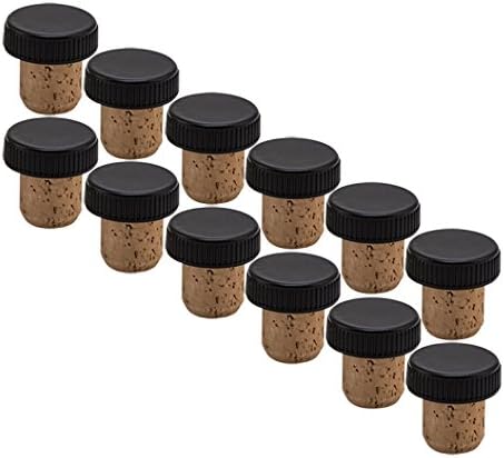 Bar Top Natural Cork Fused to a Ribbed PVC Cap (12)