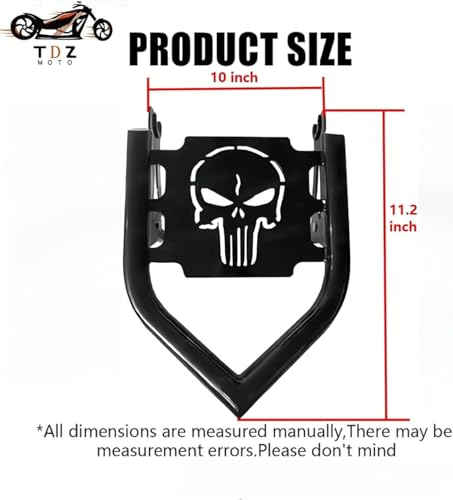 Image of TDZ Black Detachable Luggage Rack for 2009-2025 Harley Touring Street Glide Road King Road Glide Electra Glide
