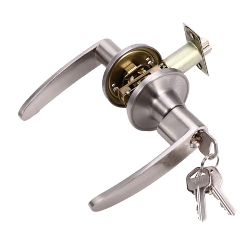Gatuida Cerradura de Aleación de Zinc para Puertas Interiores y Ergonómica con Función Antióxido y Cierre Silencioso para Seguridad Hoteles y Hogares