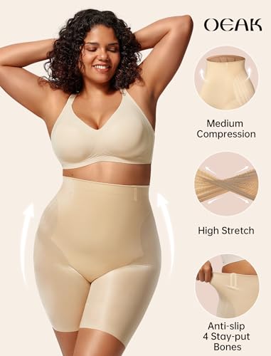 OEAK Womens Shapewear Tummy Control High Waisted Body Shaper Panties Underwear Seamless Shorts & Briefs Girdle Shapewear2