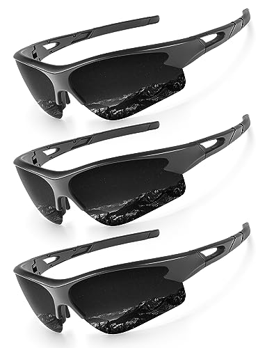 Image of KALIYADI Sports Sunglasses for Men, Polarized Sun Glasses for Men Women Youth Baseball Softball with UV Protection