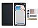 Yixi Pantalla Completa para Sony Xperia Z2 L50W D6502 D6503 Pantalla LCD Pantalla con Marco Táctil Negro Repuesto de Pantalla Recambio
