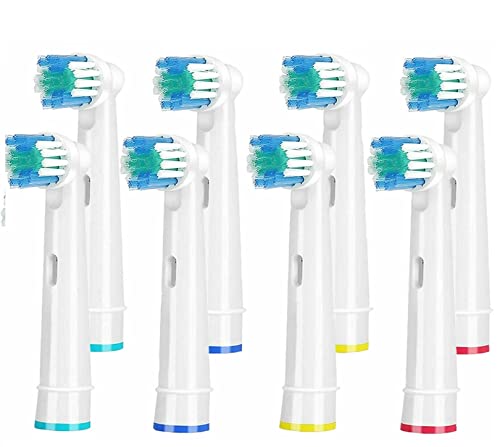 For Oral B, Compatible Electric Toothbrush Heads - For Braun Oral B Toothbrush Head Replacement, Electric Replacement Toothbrush Heads 8 Pack