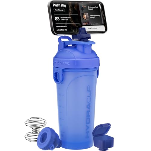 Hydra Cup Botella JailBreak (1ª generación) – Libera tu coctelera | Úsalo como trípode para ver y grabar contenido | Mezcla batidos | Incluye clip para teléfono, contenedor de píldoras, embudo,