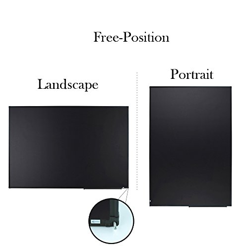 Lockways 36" X 24" Magnetic Chalkboard Black Board, Magnetic Bulletin Blackboard| Wall Mounted Message Presentation Memo Board 3 X 2 Feet #TOP1
