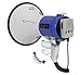 Technical Pro Megaphone 75-Watt Siren Bullhorn - Bullhorn Speaker w/Detachable Microphone, Portable Lightweight Strap Detachable PA - Professional Outdoor Voice for Police & Cheerleading