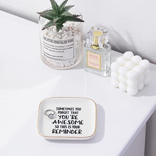 PUDDING CABIN Gifts for Women Unique Birthday, Inspirational Jewelry Dish — view 3