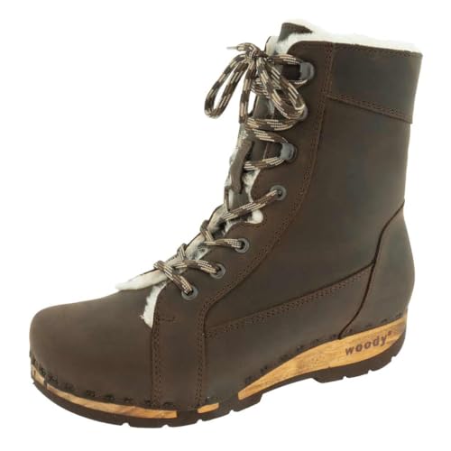 Bottines Heike café 36 Woody pour marcher des heures sans douleur aux pieds