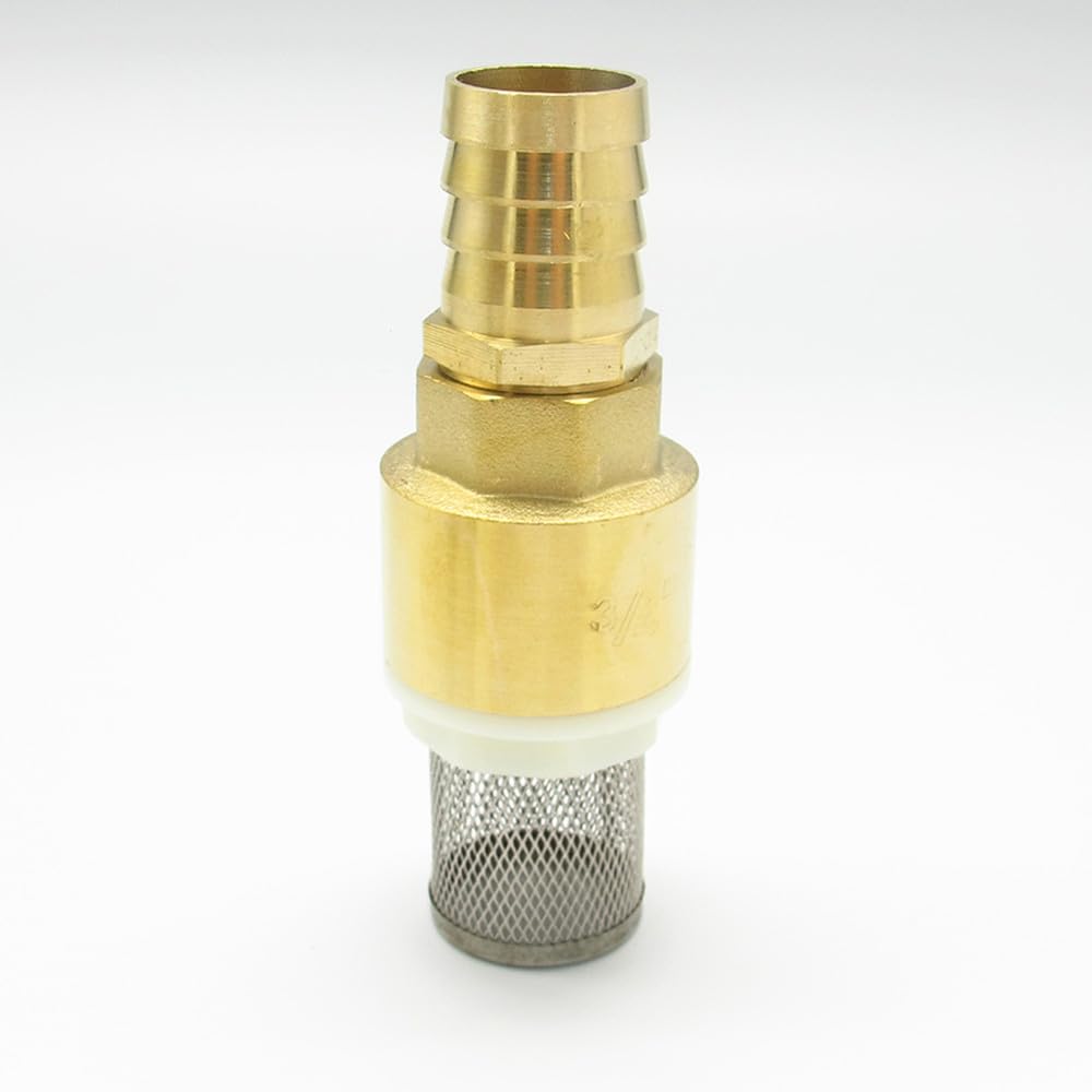 Clapet anti-retour en laiton à embout cannelé, diamètre extérieur 10 mm, 12 mm, 14 mm, 16 mm, 19 mm, 25 mm, 32 mm. Filtre, clapet de pied, taille 14 m