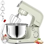 Vezzio Small Stand Mixer,4.5 liters Food Mixers for Baking,1500W 10-Speed Kitchen Cake Mixers,Electric Kitchen Mixers with Small form-factor, Easy to use and Lightweight(4.5L, Green)