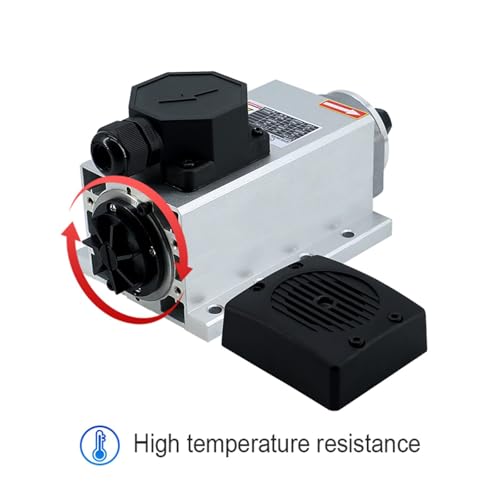 110v Spindle Motor Kit，1.5kw Square Air Cooled Spindle Motor 24000Rpm 400Hz,VFD Variable Frequency Drive ，7 pcs ER11 Collets （1-7mm） for CNC Router Engraving Milling Machine
