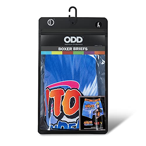 Odd Sox, Naruto Merchandise, Men's Underwear Boxer Briefs, Funny Prints, Large #TOP4