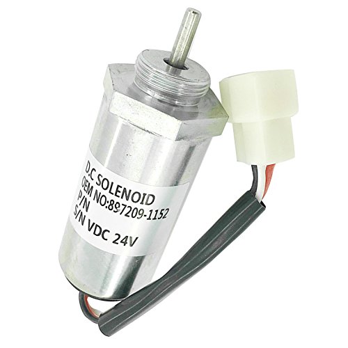 SINOCMP 897209-1152 24V Stop Solenoid for Hitachi MV2-40