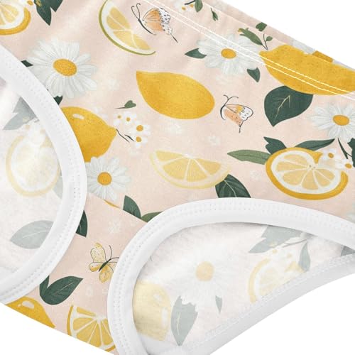 Girls Underwear Soft Cotton Lemon Kids Panties in Sizes 2/3t, 4t, 5t, 6 and 84