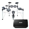 Alesis Command Mesh Kit + Strike Amp 12-8 Teile E-Drum Kit mit Mesh Heads, Chrom Rack und Command Drum Modul inclusive + 2000-Watt-Ultra-Portable-Drum-Lautsprecher