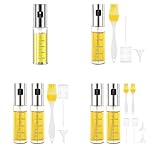 ZLXHDL 100 ml de aceite rociador de aceite de oliva Mr. Botellas de spray Dispensador de aceite refalible para cocinar botella de pulverización tostada para cocinar para cocinar con (8pcs)