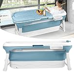 HENGMEI Foldable Bathtub Adult Mobile Portable Bathtub (148 x 62 x 53 cm)