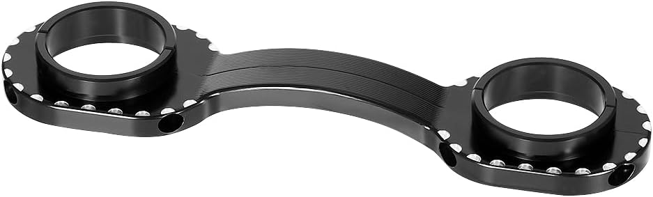 KLR650 Front Suspension Stabilizer Compatible with KLR 650 2008-2024, CNC-machined, Fork Brace Fork Stabilizer Aluminum (Black)