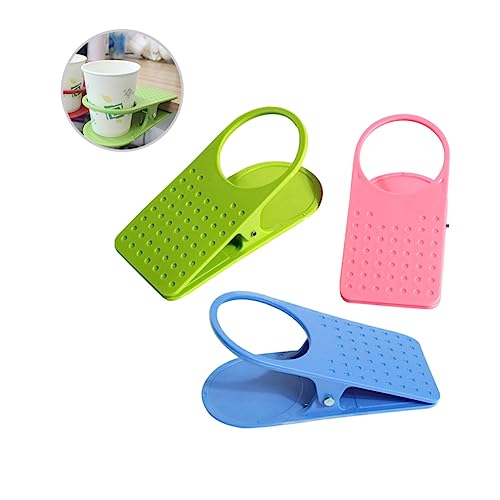 Cabilock Clip para Portavasos De 3 Uds Abrazadera para Soporte De Agua Abrazadera para Soporte De Taza Clip Grande Coreano Soporte para Vaso De Oficina Clip para Mesa Clip Lateral
