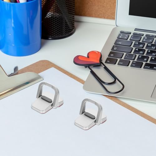 Soporte metálico para laptop ajustable portátil color plata miniatura 5
