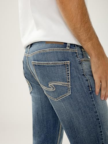 Image of Silver Jeans Co. Men's Zac Relaxed Fit Straight Leg Jean - Legacy