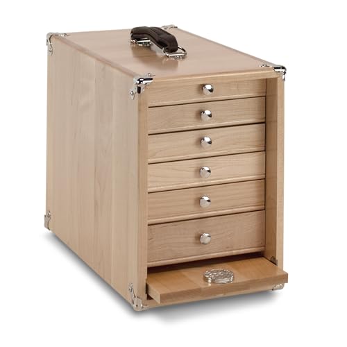 Gerstner 0806-NM - Natural Maple Wood 5-Drawer Toolmakers Chest