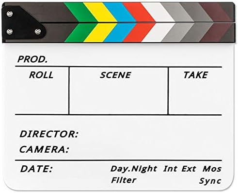 Acryl Filmklappe 20x20cm - Professionelle Regieklappe Für Filmproduktionen