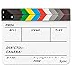 Fotover Video Szene Clapperboard Movie Filmklappe Dry Erase Slate for Director Film Movie Cut Action