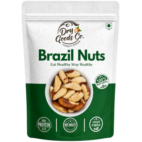 Image of Dry Goods Co. Brazil Nuts 100g | Premium Whole Brazil Nut | Selenium Rich | Jumbo Brazilian Nuts Vaccum Pack