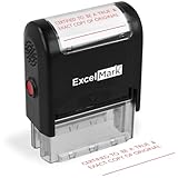 Certified to BE A True & Exact Copy of Original Self Inking Rubber Stamp - Red Ink (ExcelMark A2359)